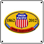 UP 150th Logo 6x6 Tin Sign