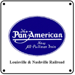 Pan American Blue Logo 6x6 Tin Sign