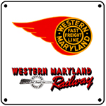 WM 1950 Logo 6x6 Tin Sign