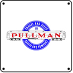 PULLMAN Logo 6x6 Tin Sign