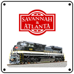 Savannah & Atlanta Heritage 6x6 Tin Sign