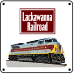 Lackawanna Heritage 6x6 Tin Sign