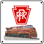 PRR NS Heritage 6x6 Tin Sign