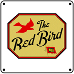 Wabash Red Bird Drumhead 6x6 Tin Sign