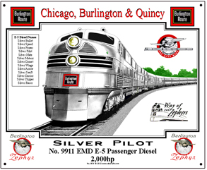 Tin Sign CBQ E-5 Diesel