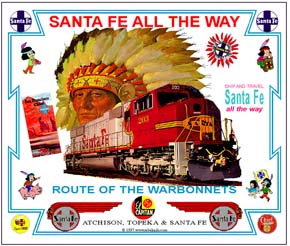 Tin Sign Santa Fe SD75 Diesel