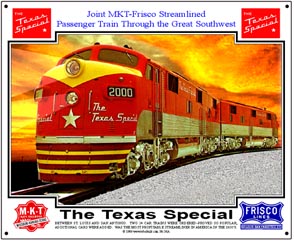 Tin Sign Texas Special diesels