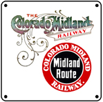 Colo Midland Route 6x6 Tin Sign