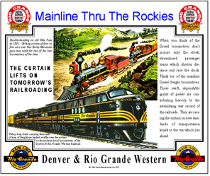 Tin Sign Rio Grande FT Diesel Ad