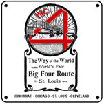 Big Four 1904 6x6 Tin Sign