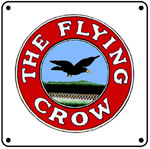 KCS Flying Crow 6x6 Tin Sign