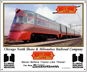 Tin Sign North Shore Electroliner