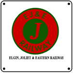 EJ&E Circle Logo 6x6 Tin Sign