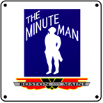B&M Minue Man 6x6 Tin Sign