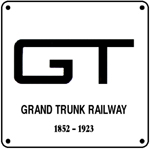 Grand Trunk GT Logo 6x6 Tin Sign