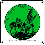 D&RGW Prospector 6x6 Tin Sign