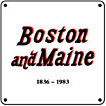 B&M Steam Logo 6x6 Tin Sign