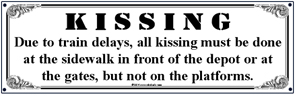  Tin Sign Kissing