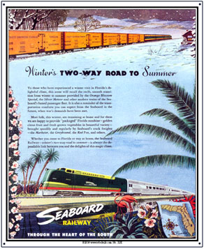 Tin Sign Seaboard Summer/Winter