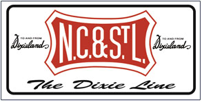 License Plate NC&StL Logo