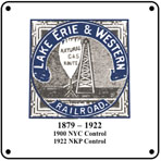Lake Erie & Western 6x6 Logo Sign