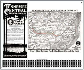 TC System Map 1941 sign