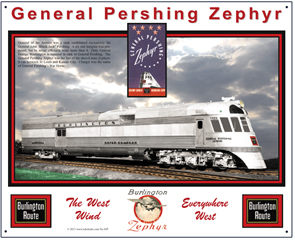 Tin Sign General Pershing Zephyr