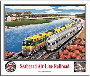 Mouse Pad Seaboard Passing Trains