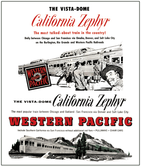 Tin Sign WP California Zephyr