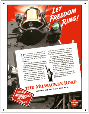 Tin Sign Milw Freedom Ring