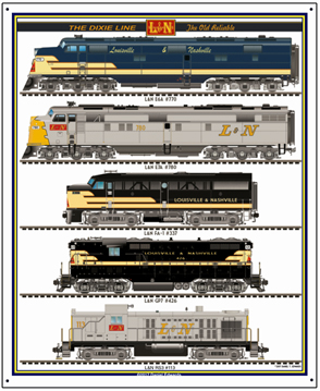 Tin Sign L&N Diesels