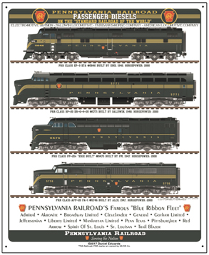 PENNSYLVANIA Railroad K-4 Iron Horse Crossing  Sign Vintage Rustic Style 