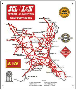 Family Lines '72 System Map Sign