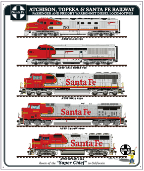 Tin Sign Santa Fe diesels 2