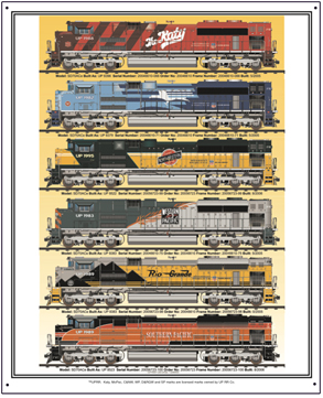 Tin Sign Union Pacific Heritage Diesels