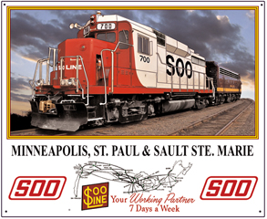 Tin Sign SOO GP30 diesel