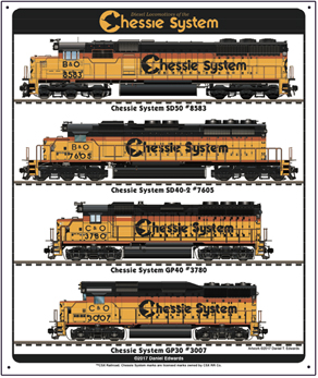 Chessie  Purrfect Patch Train Railroad Chesapeake & Ohio 3-1/4" inch 