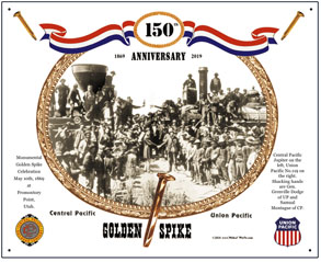 Tin Sign Golden Spike 150th