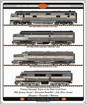 Tin Sign NYC Passenger Diesels