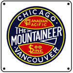 SOO Mountaineer 6x6 Tin Sign