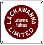  Lackawanna Limited 6x6 Tin Sign