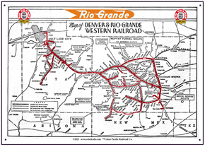 Rio Grande system map sign