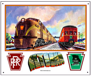 Tin Sign PRR Trailblazer