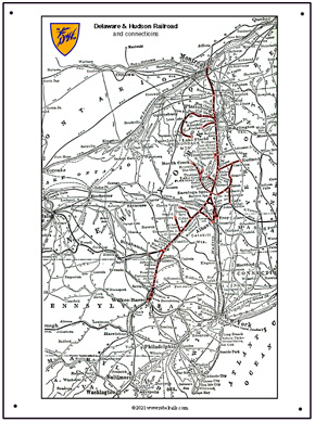 D&H 1941 map sign