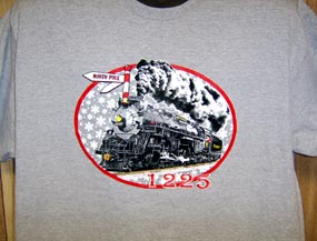  T-shirt #1225 Christmas Steam