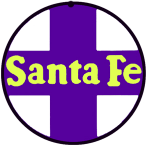 Santa Fe 8 inch round logo