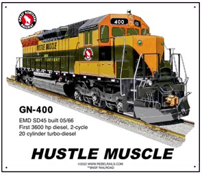 Tin Sign GN Hustle Muscle
