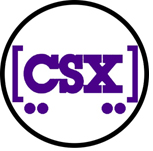 CSX 6 inch round logo