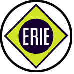 ERIE 6 inch round logo