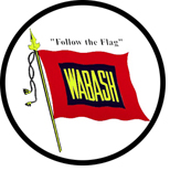 Wabash 6 inch round logo